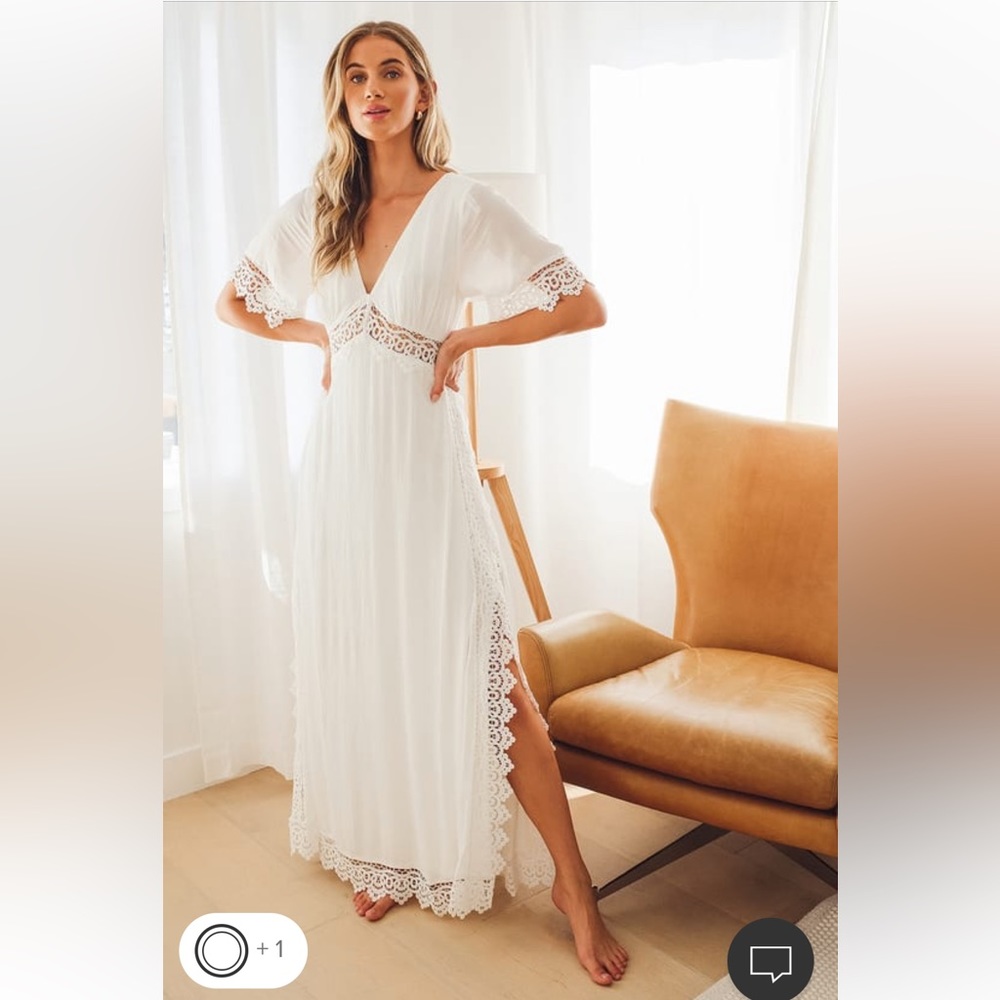 Lulus Sweeten the Occasion White Maxi Dress